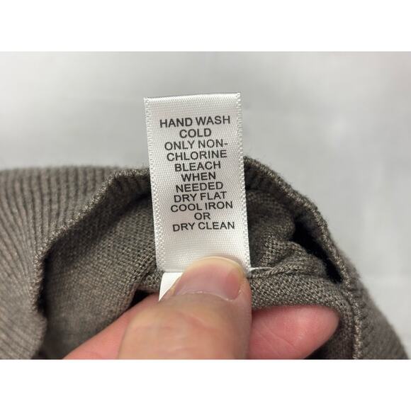 BANANA REPUBLIC Luxury Blend Men's S Silk Cotton Cashmere Tan Pullover Sweater - Picture 2 of 8